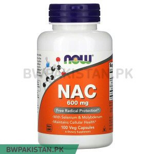 NOW Foods, NAC, 600 mg, 100 Veg Capsules in Pakistan