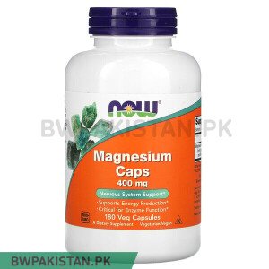 NOW Foods, Magnesium Caps, 400 mg, 180 Veg Capsules in Pakistan