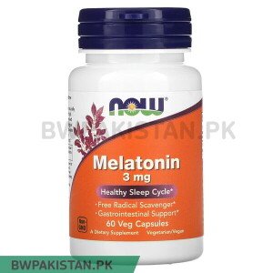 NOW Foods, Melatonin, 3 mg, 60 Veg Capsules in Pakistan