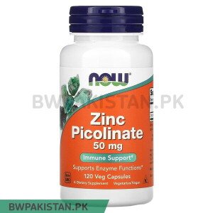 NOW Foods, Zinc Picolinate, 50 mg, 120 Veg Capsules in Pakistan
