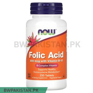 NOW Foods, Folic Acid, 800 mcg, 250 Tablets in Pakistan